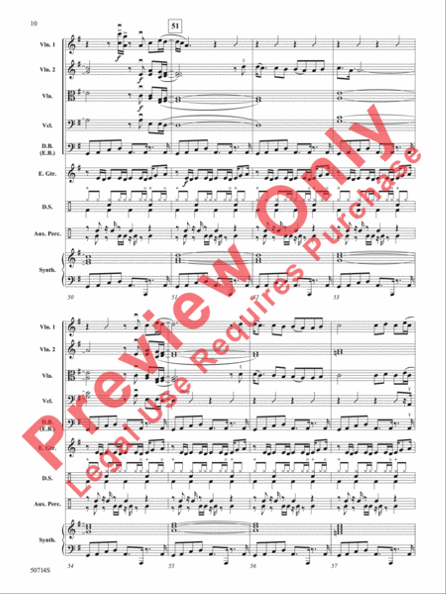 Thriller Thriller String Orchestra scores gallery preview page 11