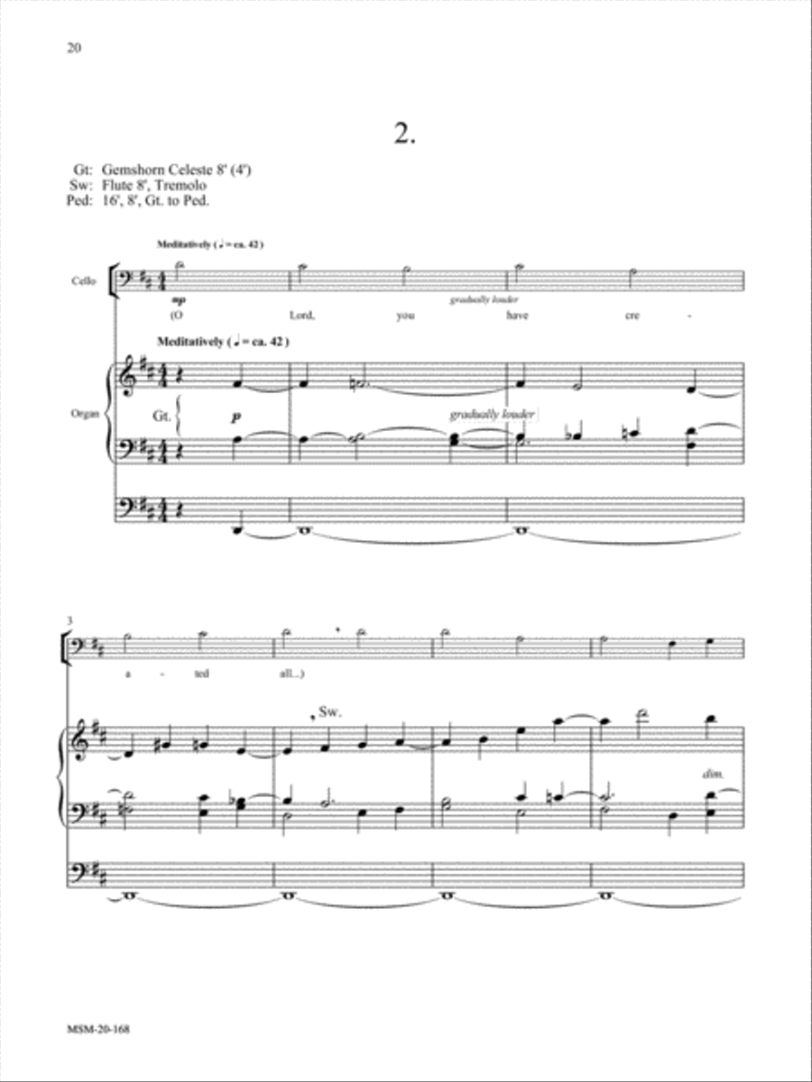 O Come, Emmanuel: Six Advent and Christmas Hymns for Cello or Viola and Organ Cello scores gallery preview page 13