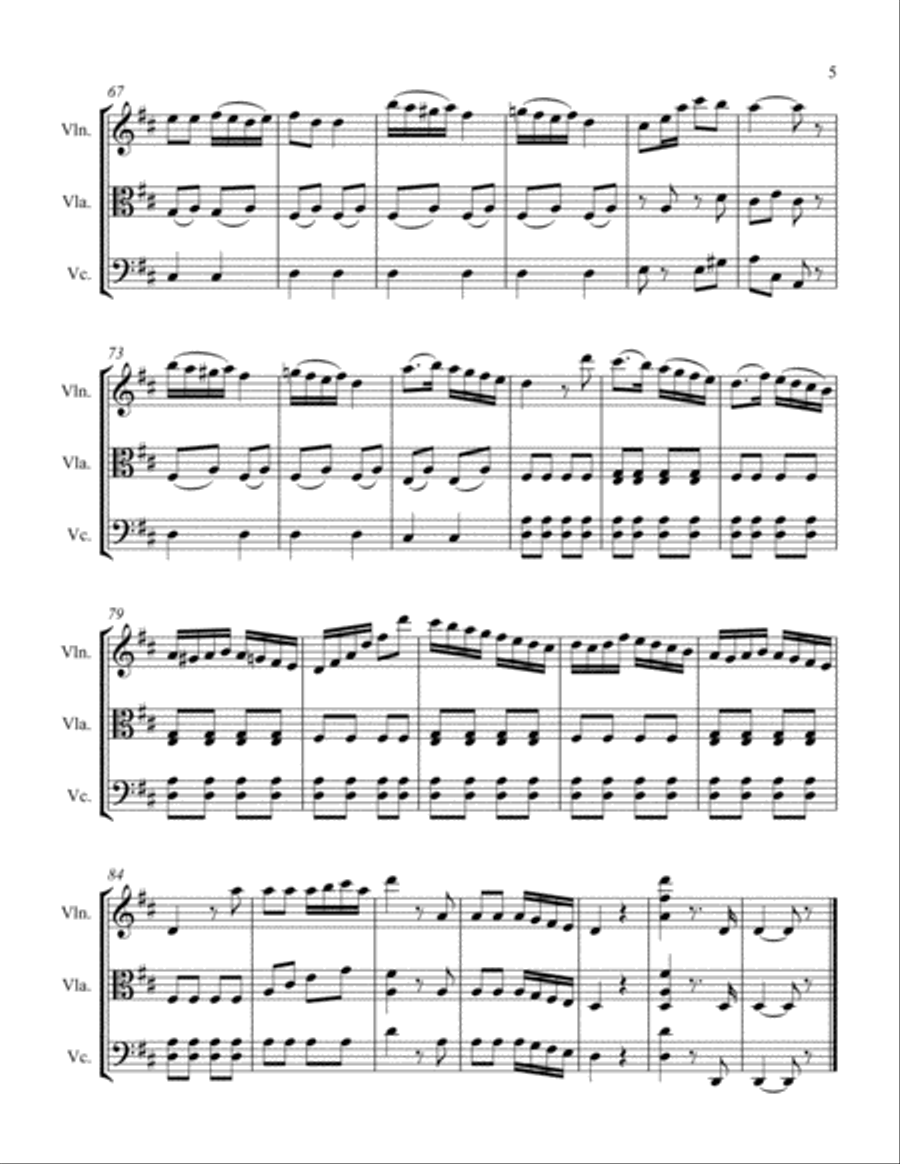Rondo Castilian Rondo Castilian String Trio scores gallery preview page 5