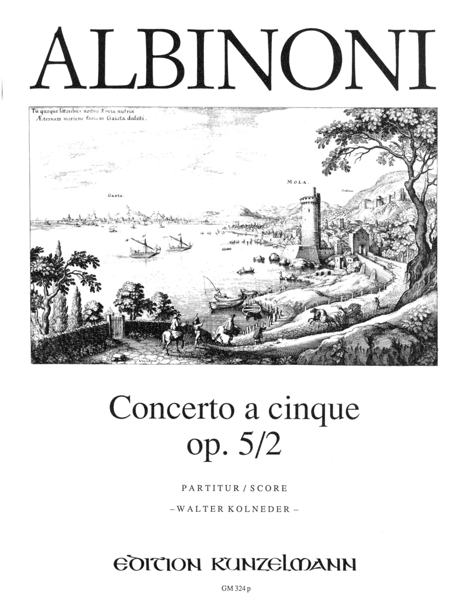 Concerto a cinque Op. 5/2 Violin scores gallery preview page 1