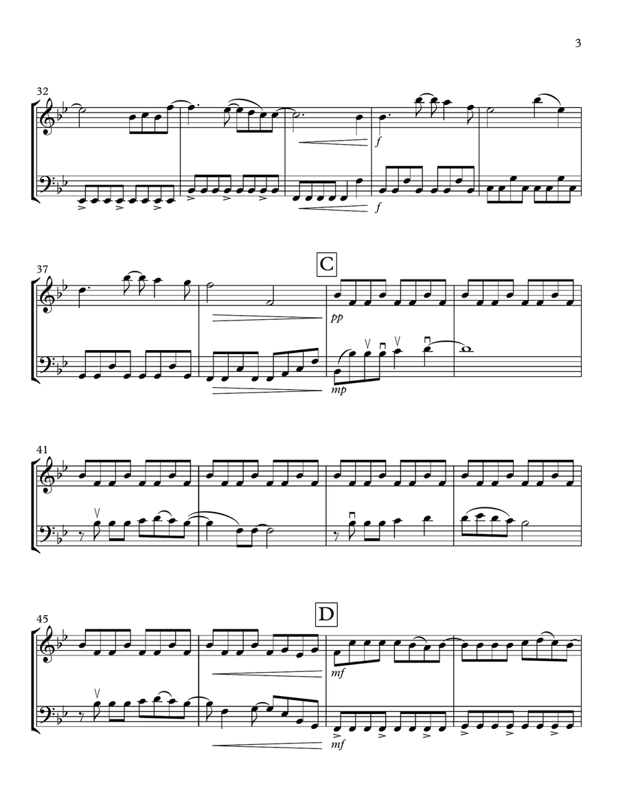 Rewrite The Stars String Duet scores gallery preview page 3