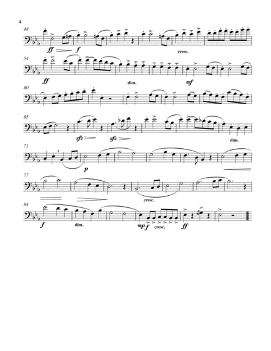 Stylistic Etudes for Bassoon, Trombone, or Euphonium Bassoon scores gallery preview page 4