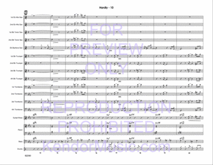 Hardly Jazz Ensemble scores gallery preview page 11