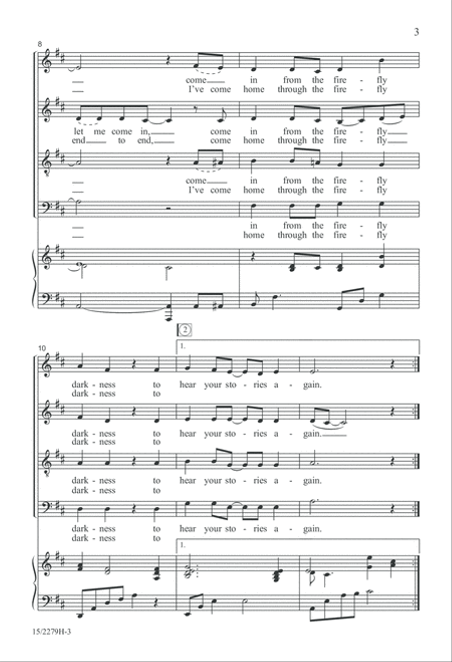 Come in from the Firefly Darkness 4-Part scores gallery preview page 3