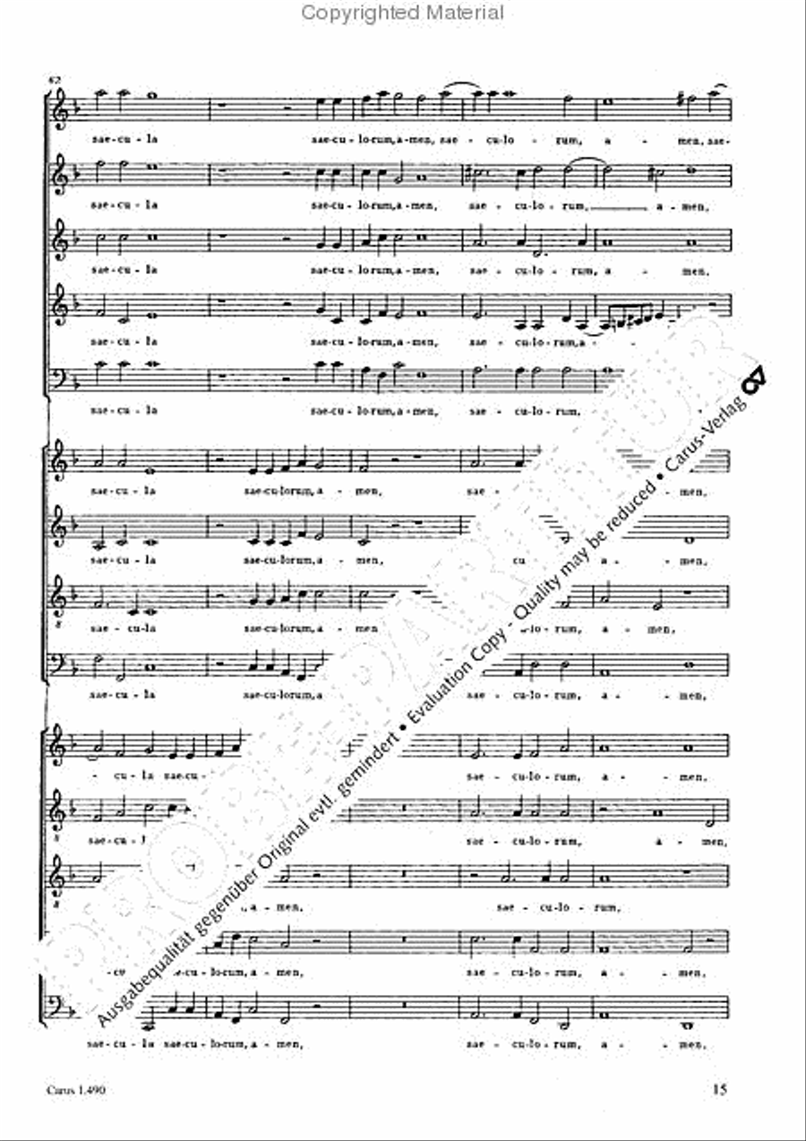 Nunc dimittis servum 4-Part scores gallery preview page 16