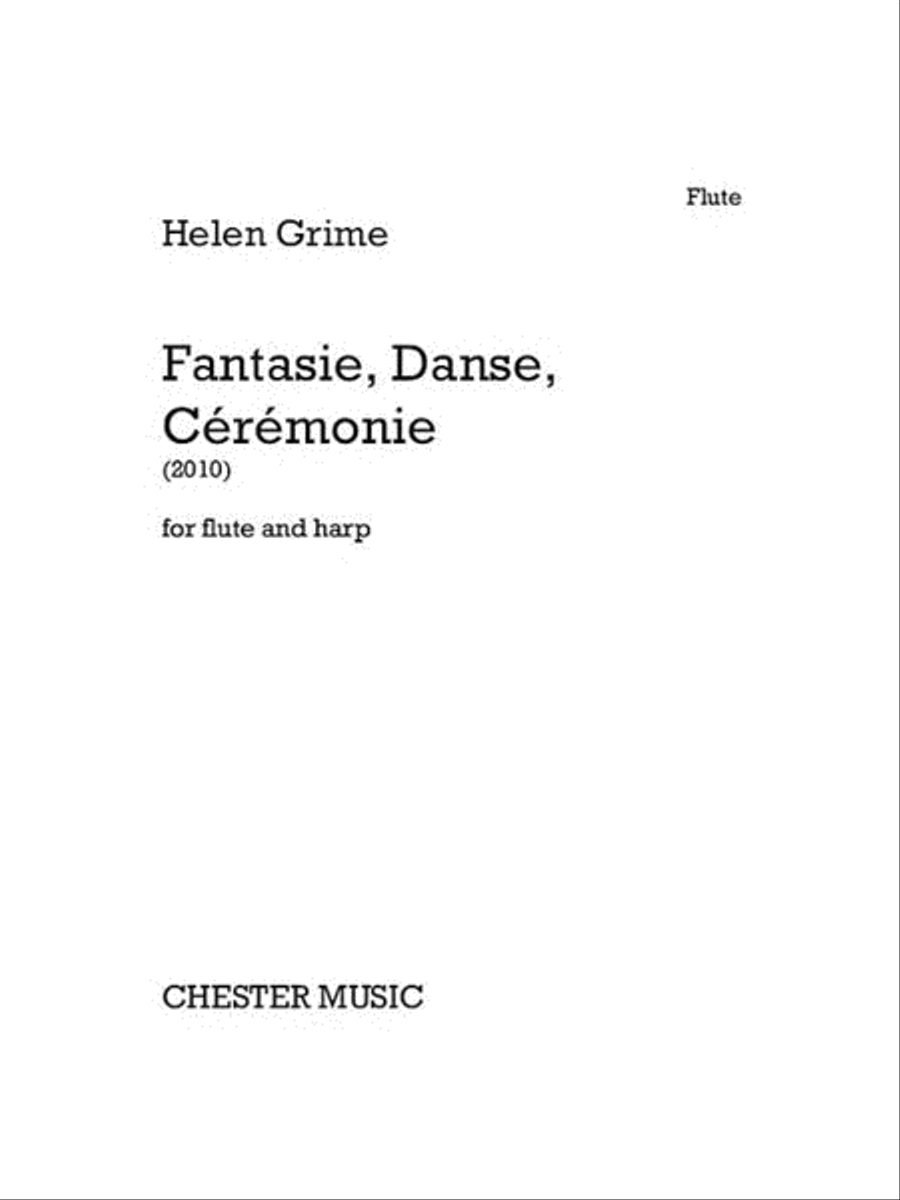 Fantasie, Danse, Ceremonie Flute scores gallery preview page 1