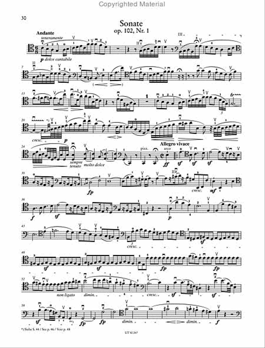 Sonaten fur violoncello und klavier Chamber Music scores gallery preview page 3