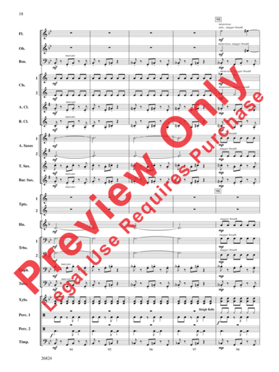 Contraption Concert Band scores gallery preview page 19
