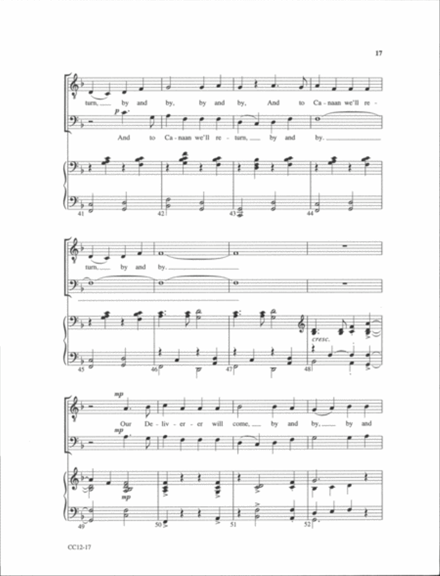 Small Choir Collection - Saints Bound for Heaven TTBB TTBB scores gallery preview page 5