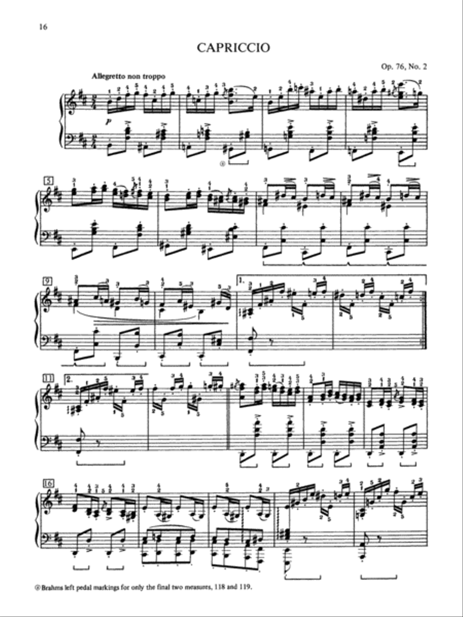 Brahms -- The Shorter Piano Pieces Piano Solo scores gallery preview page 3
