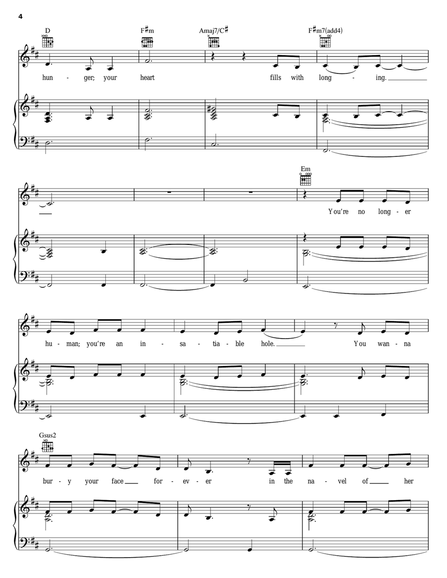 Last Dance Rodeo Piano, Vocal, Guitar scores gallery preview page 4