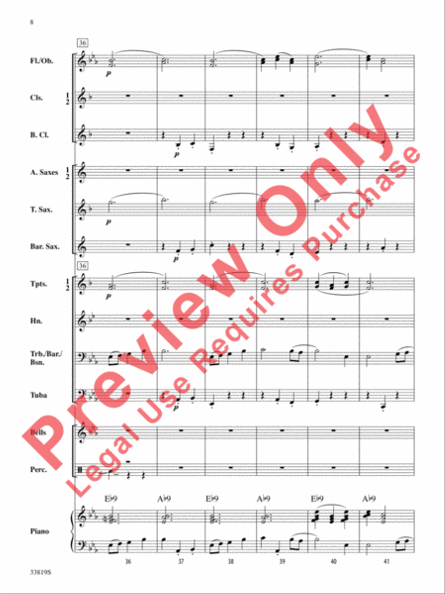 Snow Globe Concert Band scores gallery preview page 9