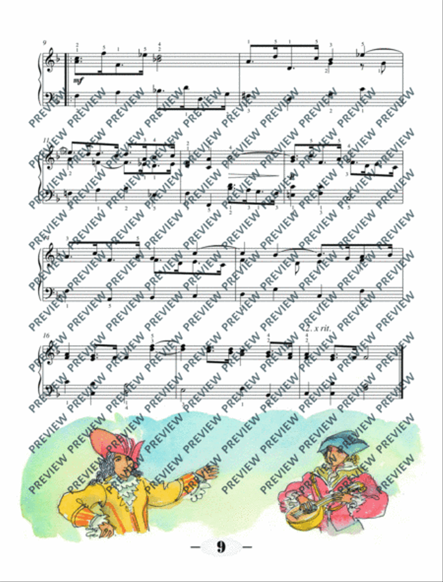 Wassermusik & Feuerwerksmusik Piano Solo scores gallery preview page 10
