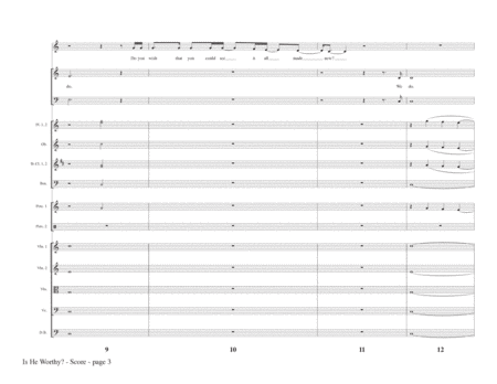 Is He Worthy? (Chamber Orchestra) (arr. Heather Sorenson) - Full Score