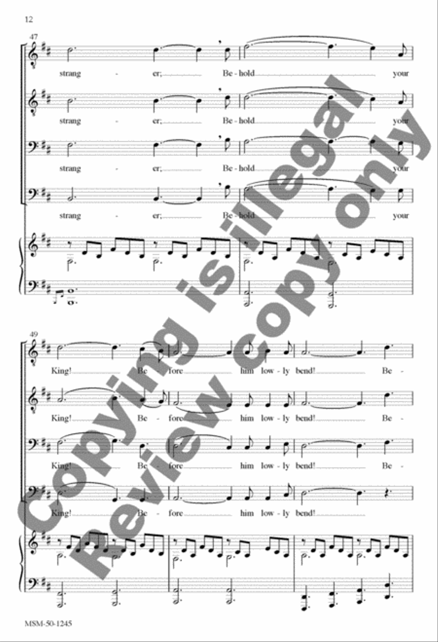 O Holy Night/Cantique de Noël TTBB scores gallery preview page 12