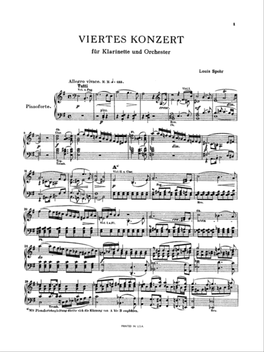 Clarinet Concerto No. 4 in A Minor Small Ensemble scores gallery preview page 4