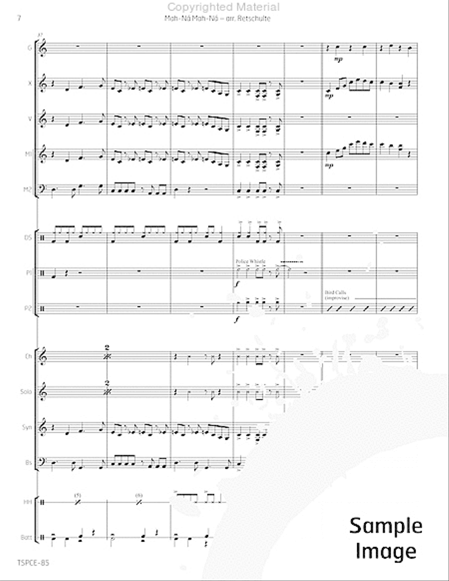 Mah-Na Mah-Na Percussion Ensemble scores gallery preview page 11