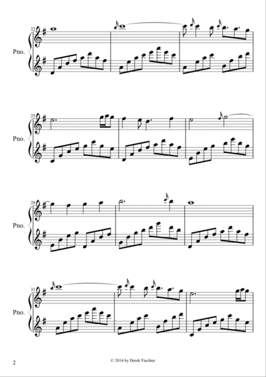Elven Lands Piano Solo scores gallery preview page 2