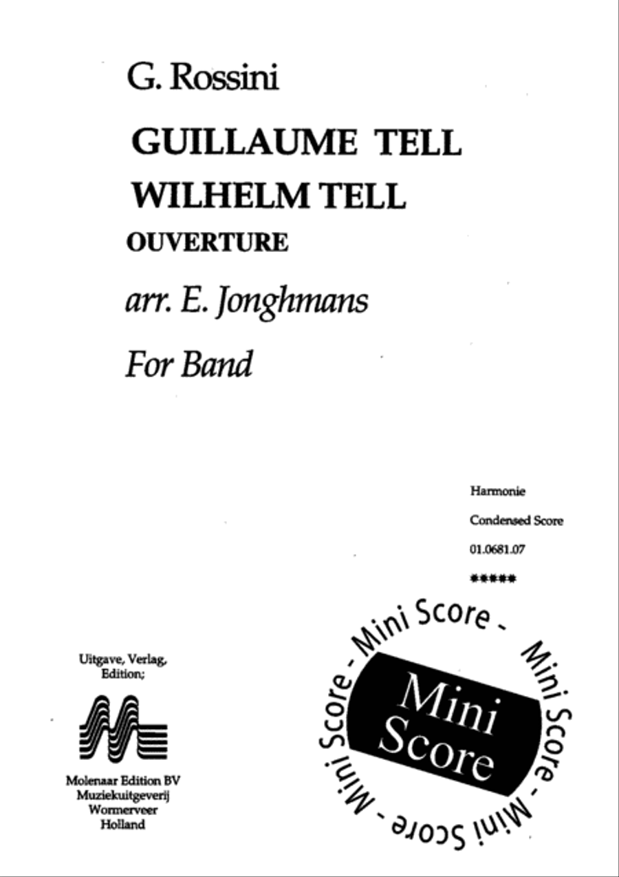 Wilhelm Tell/Guillaume Tell Concert Band scores gallery preview page 3