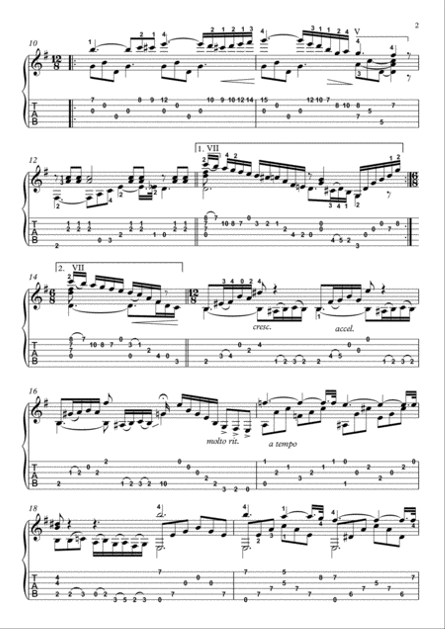 Guitarra Nocturno Acoustic Guitar scores gallery preview page 2