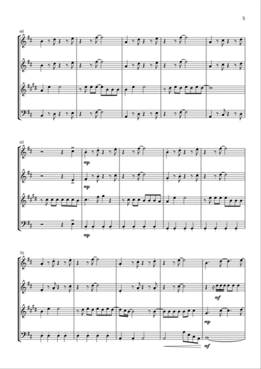 Shivers Woodwind Quartet scores gallery preview page 5