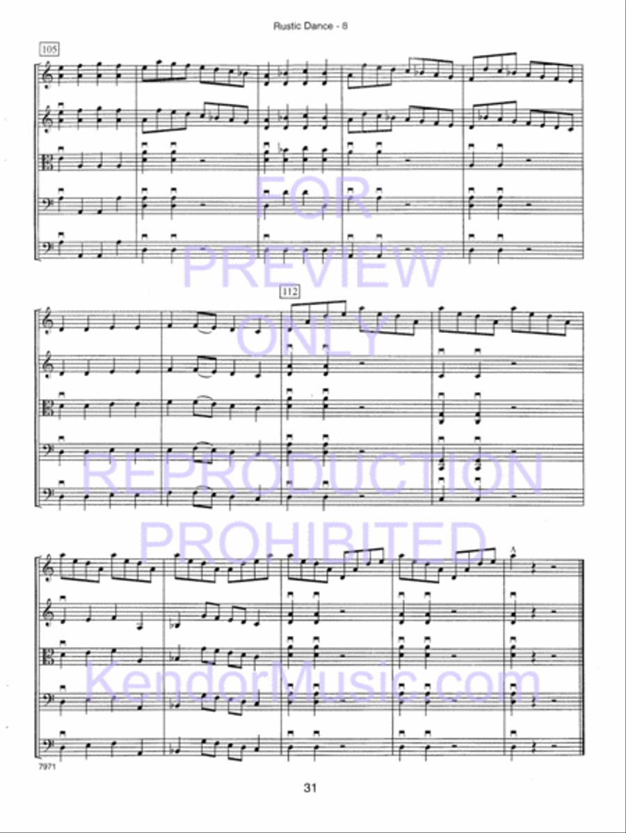 Kendor Concert Favorites , Volume 1 (Score) - with MP3s String Orchestra scores gallery preview page 36