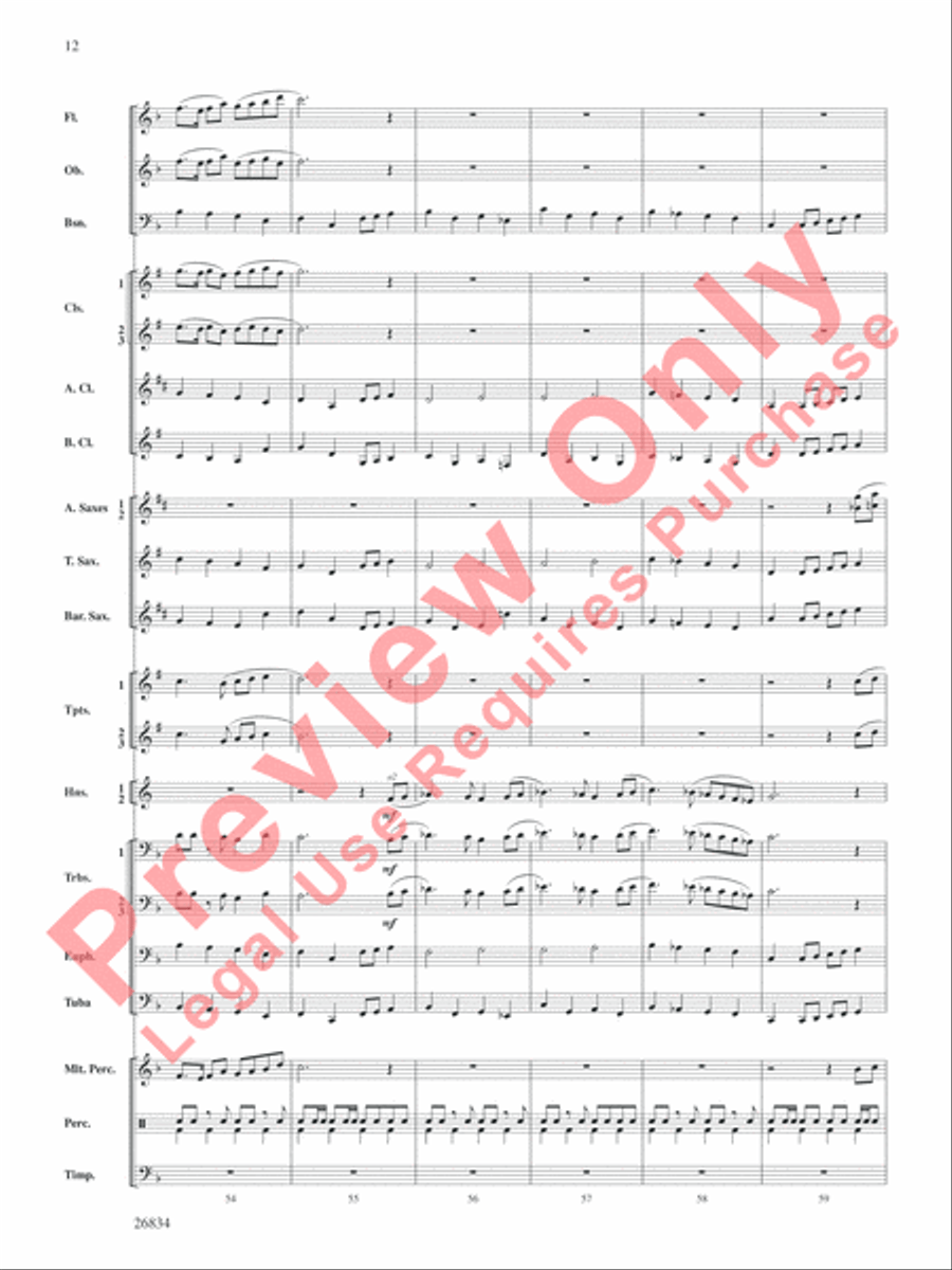 Medal of Valor Concert Band scores gallery preview page 13