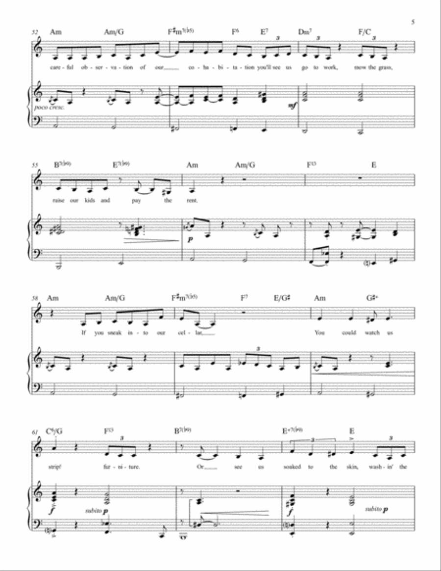 If People Like Me Marry (Starting Key: A-Major) Voice scores gallery preview page 5