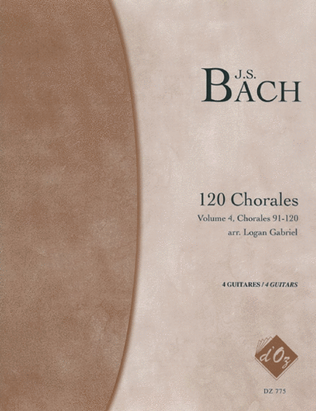 Book cover for Chorales, volume 4 (nos 91-120)