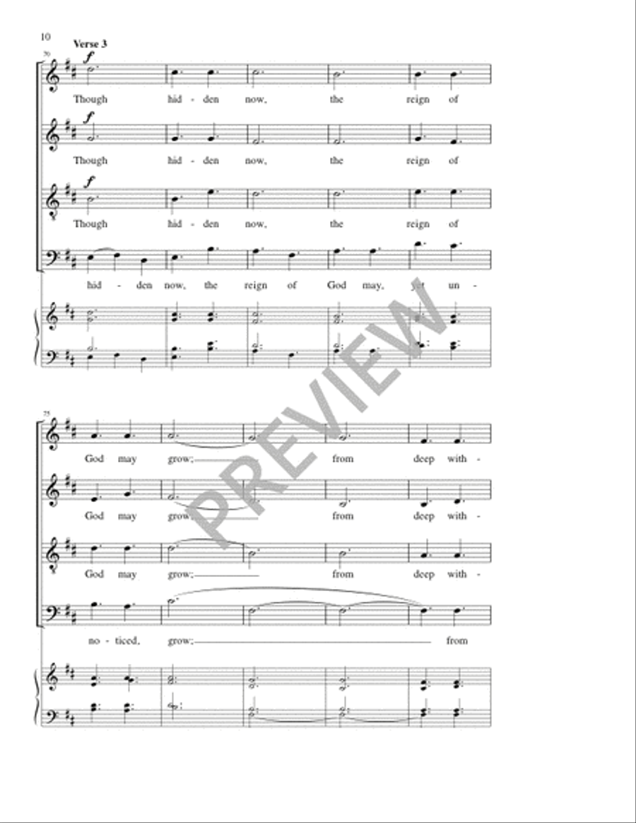 The Reign of God 4-Part scores gallery preview page 10