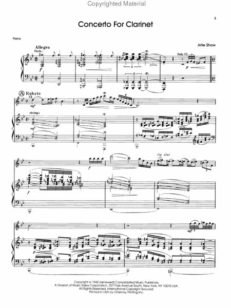 Artie Shaw – Concerto for Clarinet