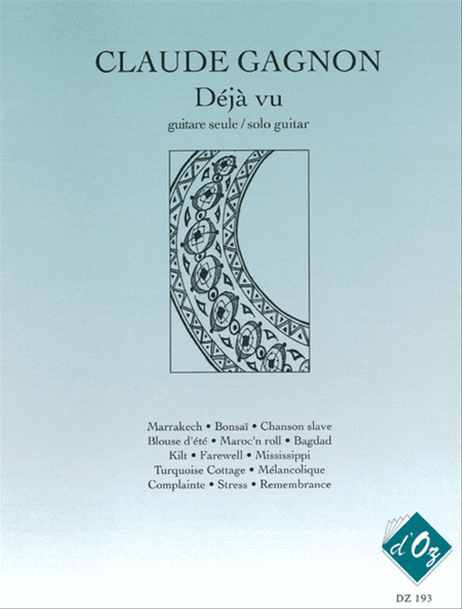 Déjà vu Classical Guitar scores gallery preview page 1