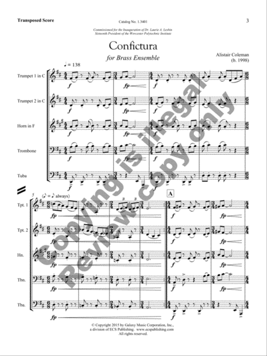 Confictura Confictura Brass Ensemble scores gallery preview page 4