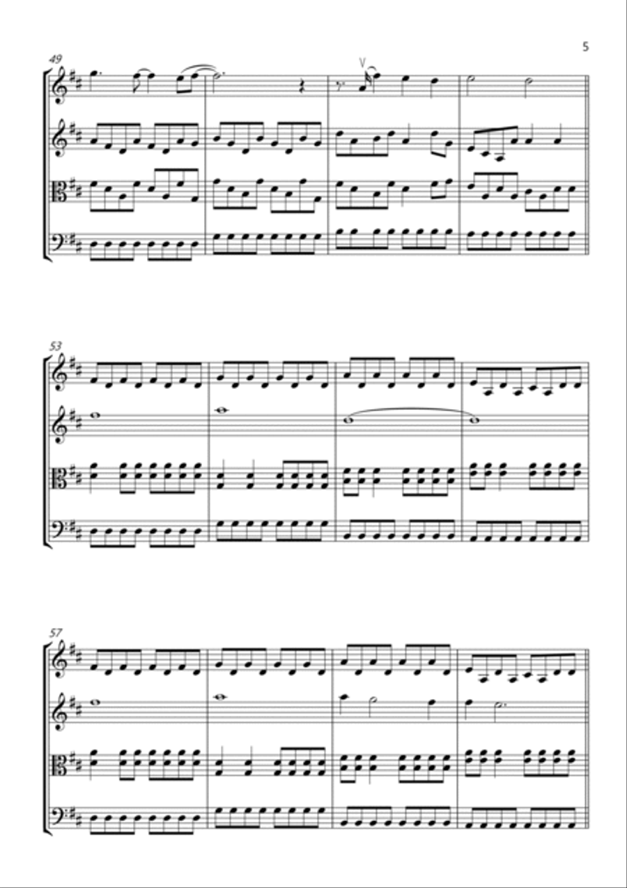 Mr. Brightside String Quartet scores gallery preview page 5