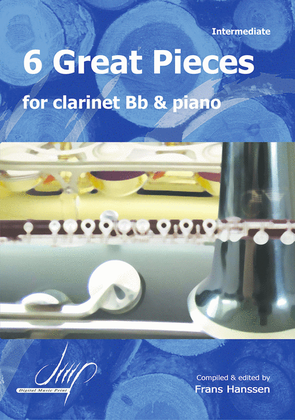 Book cover for 6 Great Pieces For Clarinet and Piano