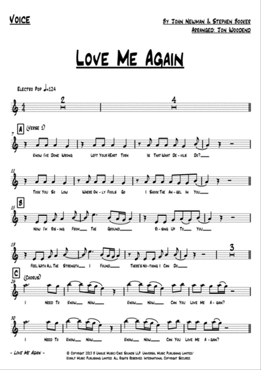 Love Me Again Large Ensemble scores gallery preview page 2