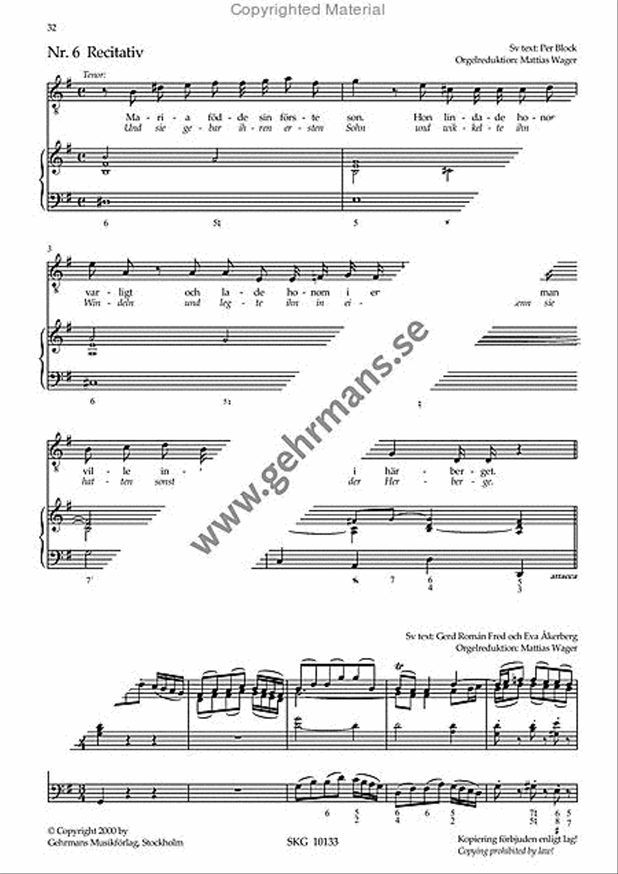 Juloratorium - Kor och orgel 4-Part scores gallery preview page 7
