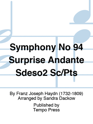 Book cover for Symphony No 94 Surprise Andante Sdeso2 Sc/Pts