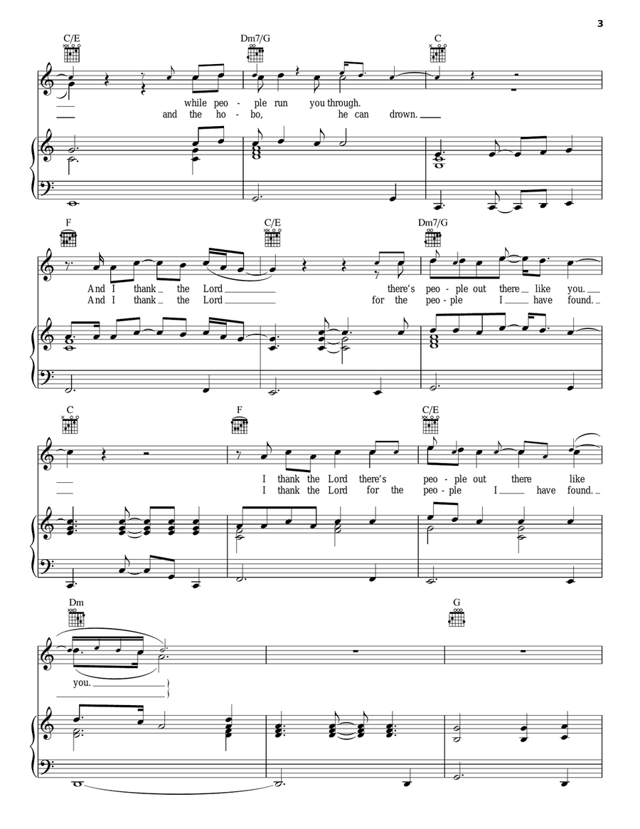 Mona Lisas And Mad Hatters Piano, Vocal, Guitar scores gallery preview page 3