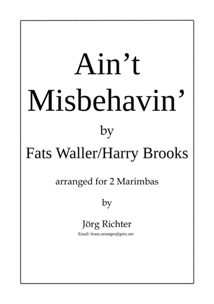 Ain't Misbehavin' for 2 Marimbas image number null