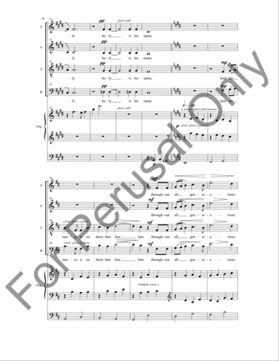 Magnificat and Nunc Dimittis 4-Part scores gallery preview page 5