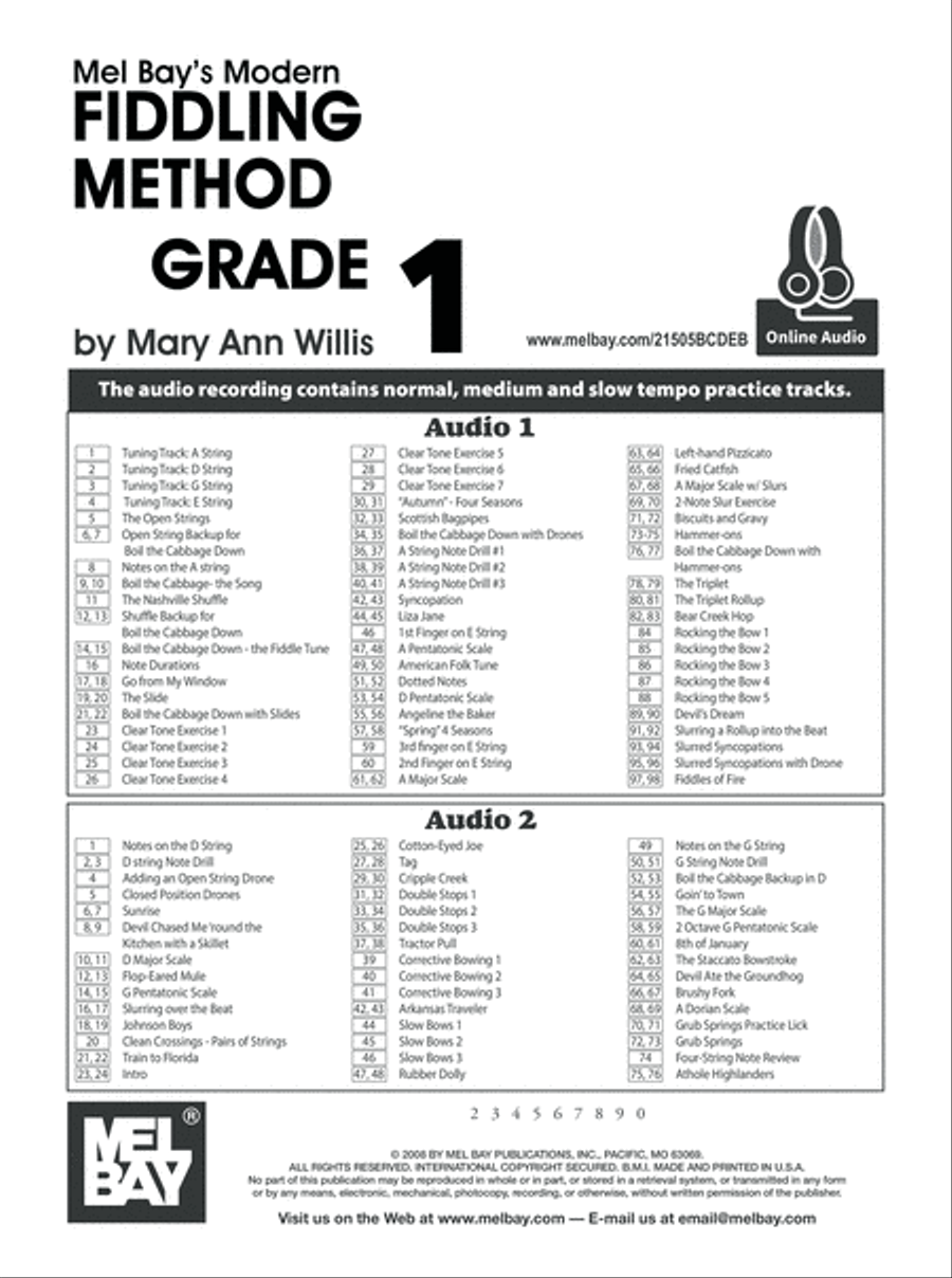 Modern Fiddling Method Grade 1 image number null