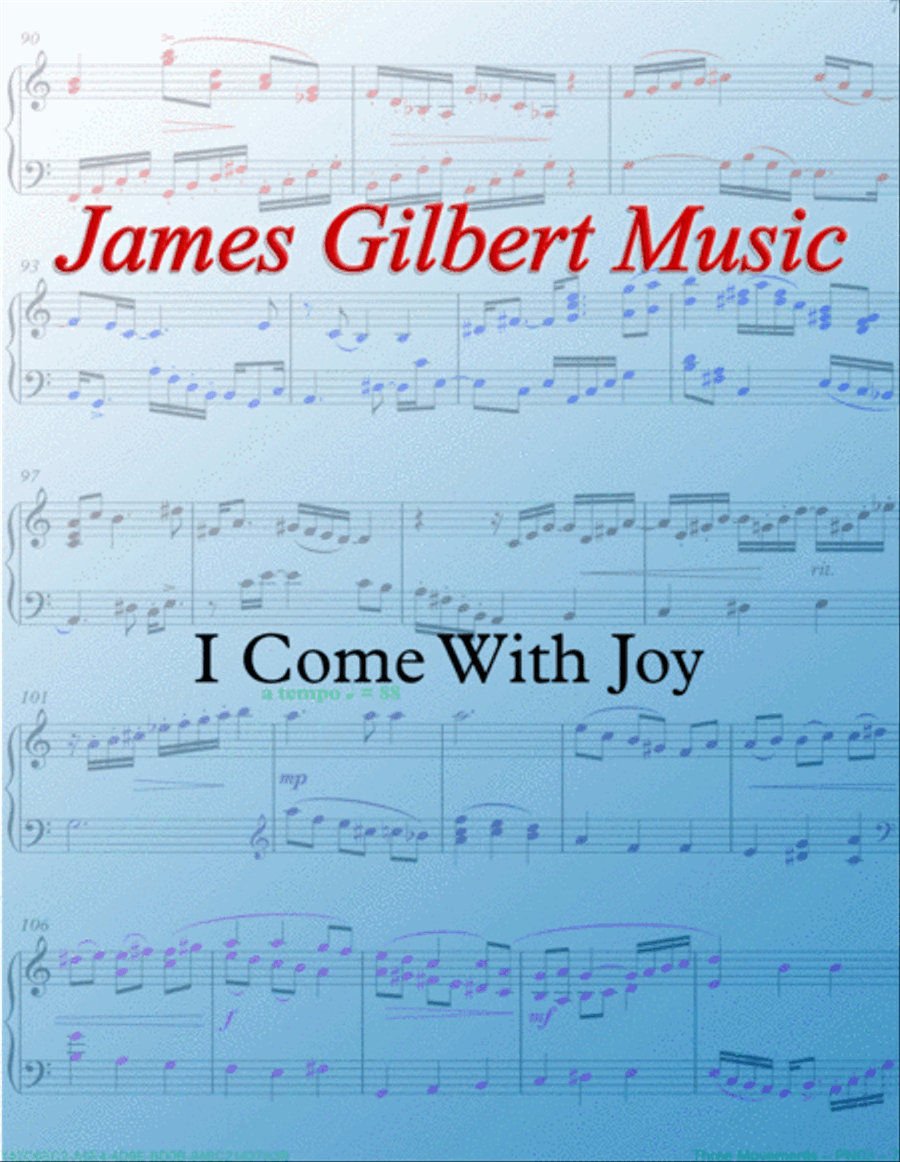 I Come With Joy Organ Solo scores gallery preview page 1