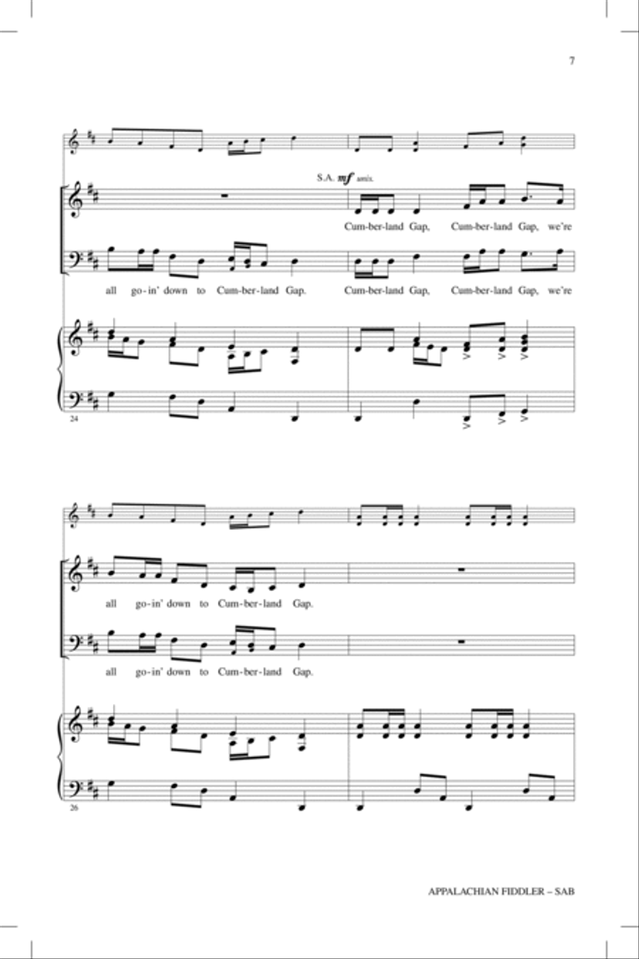 Cumberland Gap Cumberland Gap 3-Part scores gallery preview page 6