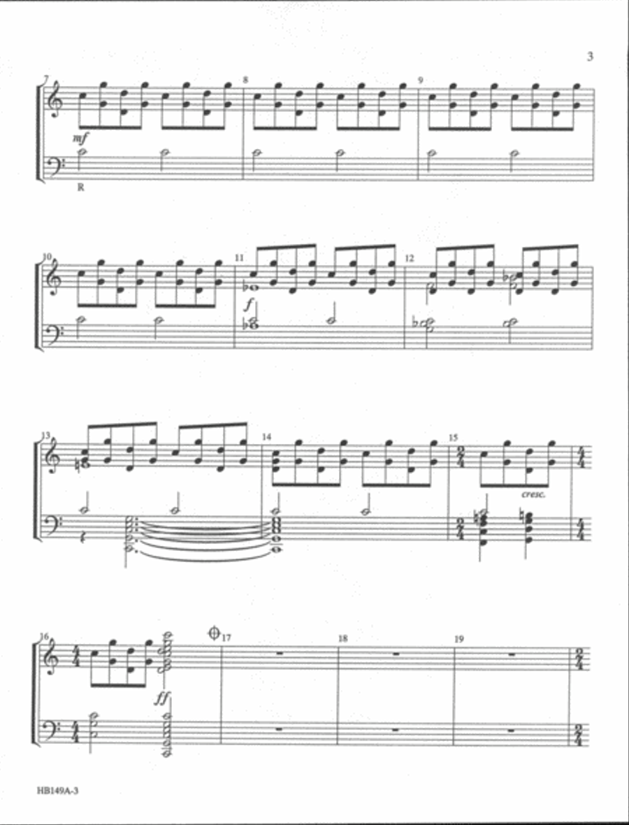 Christ the Lord Is Risen Today - handbell part 5-Octaves scores gallery preview page 3