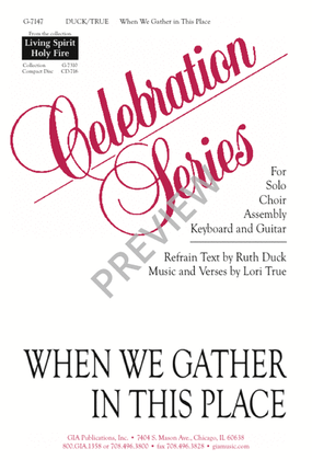 Book cover for When We Gather in This Place
