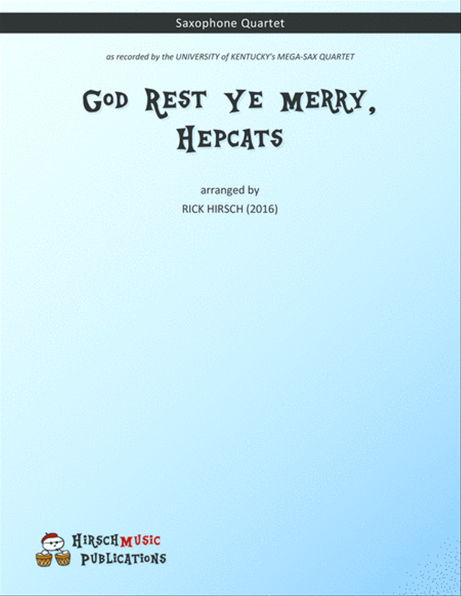 God Rest Ye Merry, Hepcats - saxophone quartet Saxophone Quartet scores gallery preview page 1