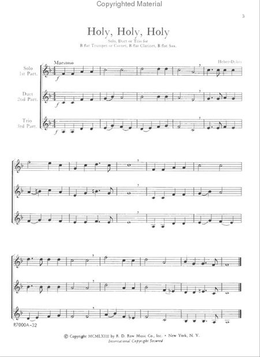 Instrumental Hymn And Gospel Favorites B-Flat Clarinet scores gallery preview page 2