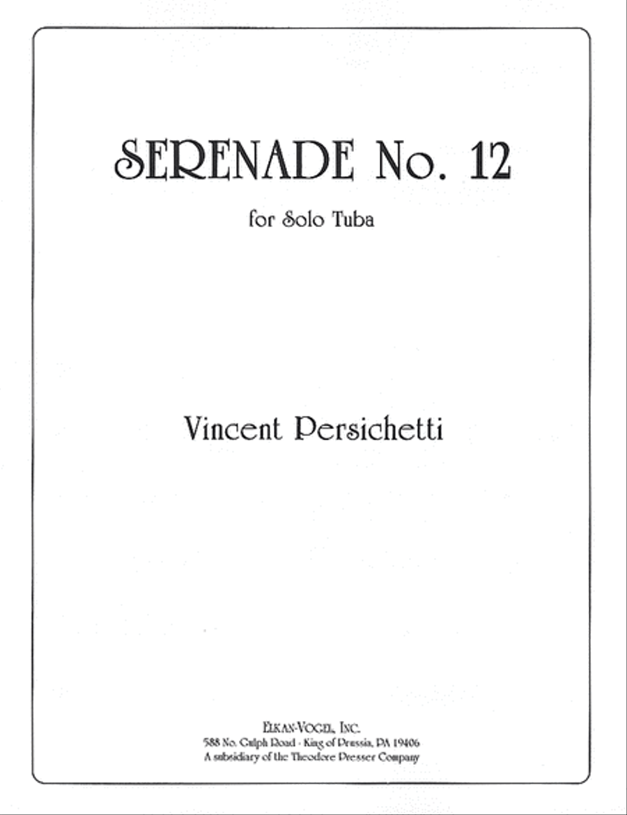 Serenade No. 12 Chamber Music scores gallery preview page 1
