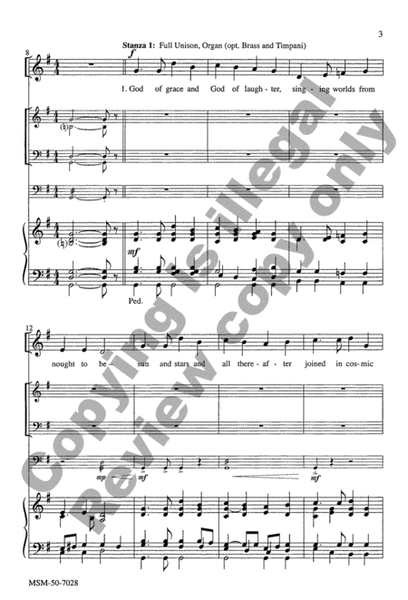 God of Grace and God of Laughter (Choral Score) image number null